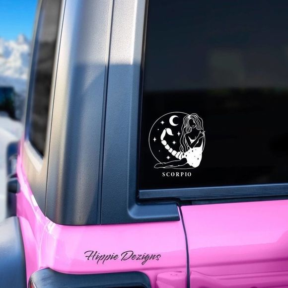 Scorpio Zodiac Goddess Vinyl Decal | Zodiac Decal | Scorpio Decal - Picture 1 of 5